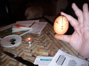 After the first wax and dip. Not my egg, but one a little bit nicer.