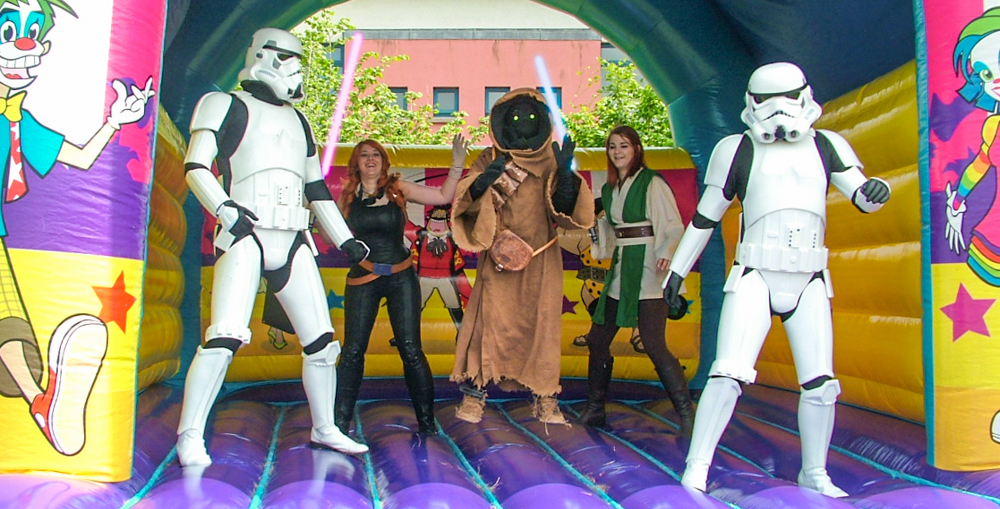 Because, yes, I am a big kid on a bouncy castle excited about this