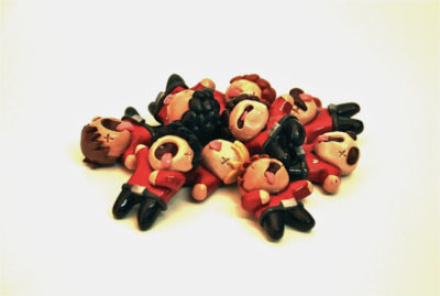 Redshirt Deadshirts. Yes, a little pile of very unfortunate redshirts that still makes me giggle uncontrollably.